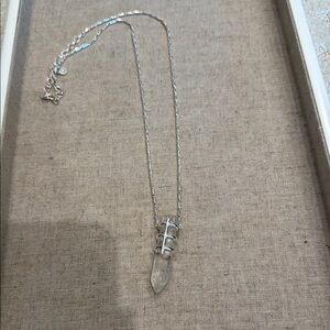 Stella & Dot Silver Pendant Necklace
